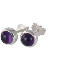 The Jewellery Store London - February Birthstone Earring Studs – Amethyst - Lyst