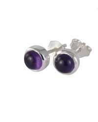 The Jewellery Store London - February Birthstone Earring Studs – Amethyst - Lyst