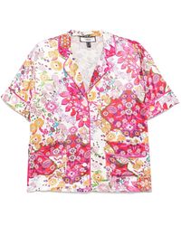 Nissa - Floral-Print Viscose Shirt - Lyst