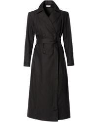 AGGI by HALEWSKI - Logan Natural Midi Trench Coat - Lyst
