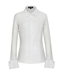Smart and Joy - Fitted Long Sleeves Lace Shirt - Lyst