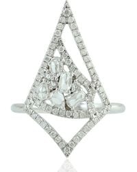 Artisan - 18K Geometric Diamond Statement Ring - Lyst