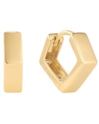 Vanhi - Judith Hexagon Angular Huggies - Lyst