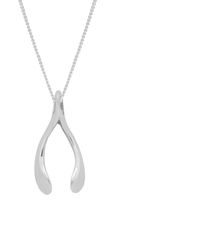 Katie Mullally - Tiny Sterling Wishbone Necklace - Lyst