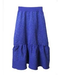 Arto. - Mini Dot Midi Knit Skirt - Lyst