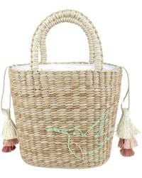 LIKHÂ - Mini Tote Bag With Embroidered Hummingbird - Lyst