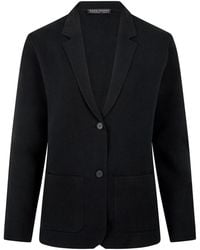 Paul James Knitwear - Midweight Cotton Tara Relaxed Fit Knitted Blazer - Lyst