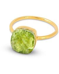 Amadeus - Sophia Peridot Gemstone Ring - Lyst