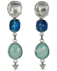Loni Paul Jewelry - Aquamarine & Kyanite Earrings - Lyst