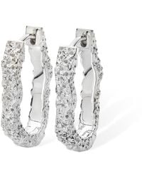 Lucy Quartermaine - Solid Sterling Small Hula Hoop Earrings - Lyst