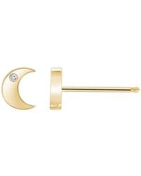 Diamonbliss - Marilyn Monroe Moon Stud Earrings - Lyst