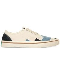 Springa | Unique Vulcanized Sneakers Italian Handmade - Vulca Selvagedge Denim Checked Sneakers - Lyst