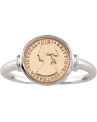 Von Treskow - Micro Coin Ring - Lyst
