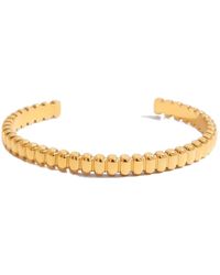 Elk & Bloom - Chunky Beaded Ribbed Band 14K Bangle - Lyst