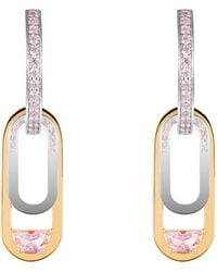 Arte Madrid - Toggle Convertible Hoop Earrings With Drop Charms - Lyst