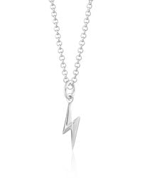 Scream Pretty - Lightning Bolt Charm Necklace - Lyst