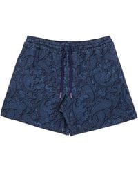 lords of harlech - Silus Paisley Romance Interlock Shorts - Lyst