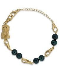 Frenvyrn - Puppy Convertible Malachite Bracelet Bag Charm Medium - Lyst
