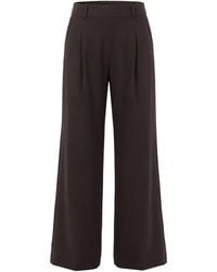AGGI by HALEWSKI - Stella Dark Chocolate Trousers - Lyst