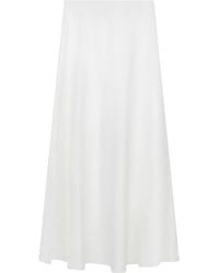 Rave on Trend - Linen Midi Skirt - Lyst
