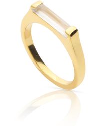 Preeti Sandhu - 14K Plated Slim Stacking Ring - Lyst