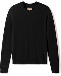 Weston Jon Boucher - Valen Waffle Knit Cashmere And Wool Fitted Lightweight Sweater - Lyst