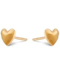 7879 - Heart Stud Earrings - Lyst