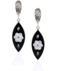 Jaredjamin - Esperanza Upcycled Inlaid Onyx & Mother-Of-Pearl Clip-On Earrings - Lyst