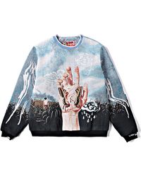 VERYRARE - Crucified//butterfly Jacquard Crewneck - Lyst