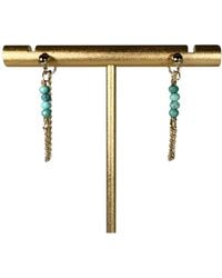 Rachel Nathan - Post & Chain Earrings - Lyst
