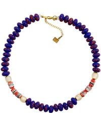 Sunset Magic Studio - African Glass Bead Necklace - Lyst