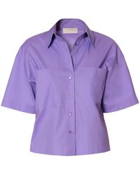 AGGI - Lotta Lavender Light Short Sleeve Shirt - Lyst