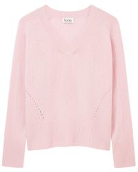 Loop Cashmere - V Neck Lofty Sweatshirt - Lyst