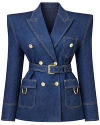 Maui X Lolita - Deva Denim Box Blazer - Lyst