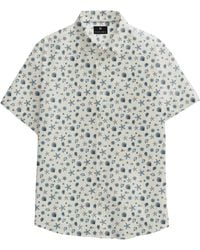 Vustra - Nautical Print Short-Sleeve Button-Down Shirt - Lyst