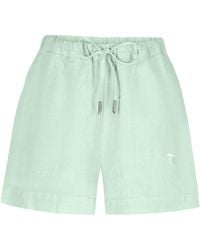 Maison Tangerine - Linen Shorts Mint For - Lyst