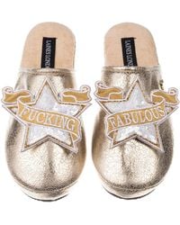 Laines London - Softie Slippers With Fucking Fabulous Brooches - Lyst