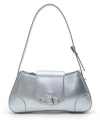 A by Anyah - Aisha Liquid Metal Shoulder Bag - Lyst