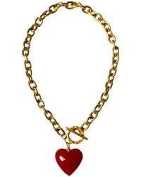 Sccollection - Amore Glass Heart Necklace - Lyst