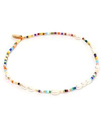 ARMS OF EVE - Priscilla Pearl And Beaded Anklet - Lyst