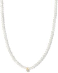 Esterah - Pearl Beaded Necklace & Charm - Lyst