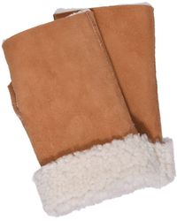 Owen Barry - Neutrals Tube Mittens Sheepskin Brandy Cream - Lyst