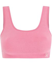 Nudea - The Tencel Seamless Crop Top- Rose - Lyst