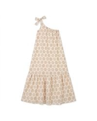 ELOI - Neutrals Fritch One Shoulder Print Dress - Lyst