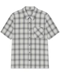 Éclectique - Monotone Plaid Button-Up Shirt - Lyst