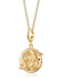 Lily Charmed - Plated Pisces Zodiac Charm Necklace - Lyst