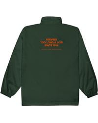 Anchor and Crew - Forest Too Long & Low Sports Club League Embroidered Windbreaker Coat - Lyst