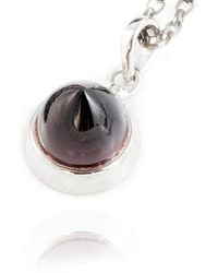 The Jewellery Store London - Istanbul Wine Garnet Pendant Necklace - Lyst