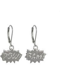 Edge Only - Pow! & Bam! Drop Earrings Sterling - Lyst