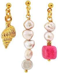Smilla Brav - Pearl Jade Shell Earrings Brenda - Lyst